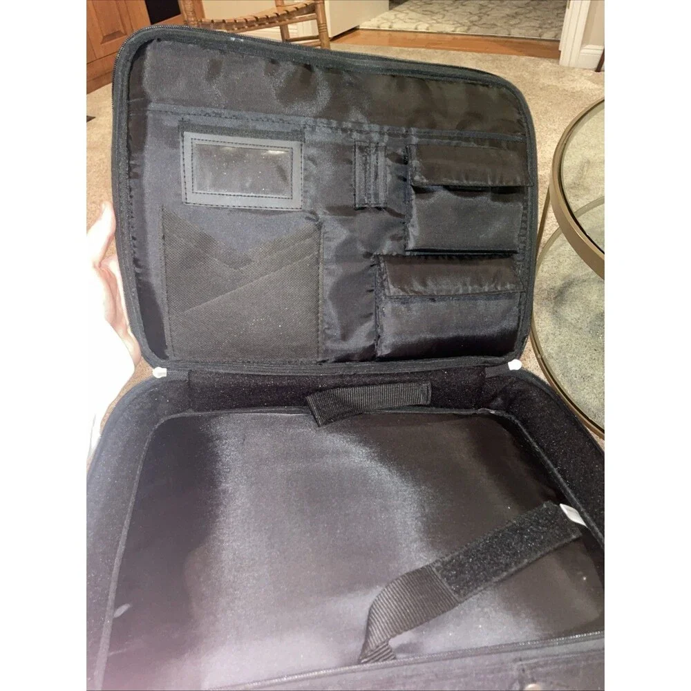 INIT Laptop Computer Shoulder Bag Black 12”x15” Shoulder Strap Black